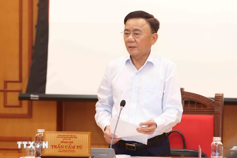 Đồng chí Trần Cẩm Tú, Ủy viên Bộ Chính trị, Thường trực Ban Bí thư. (Ảnh: Phương Hoa/TTXVN)