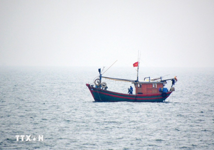 Tàu cá Việt Nam hoạt động trên biển. (Ảnh: TTXVN phát)