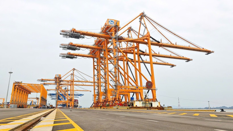 Xuất khẩu 6 tháng đầu năm của Việt Nam tăng trưởng 2 con số so với cùng kỳ năm 2024. (Ảnh: PV/Vietnam+)