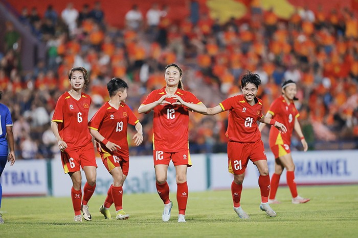 Đội tuyển nữ Việt Nam hướng đến vé dự World Cup 2027. Ảnh: VFF