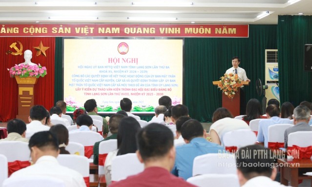 Ủy ban MTTQ Việt Nam tỉnh tổ chức hội nghị lấy ý kiến vào dự thảo báo cáo chính trị trình Đại hội Đảng bộ tỉnh lần thứ XVIII, nhiệm kỳ 2025 - 2030