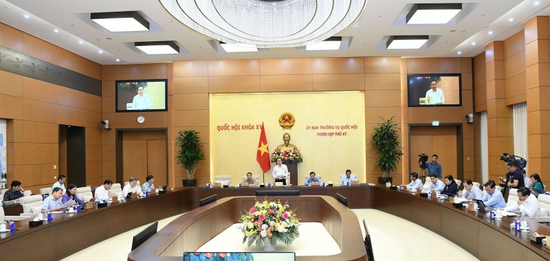 Chủ tịch Quốc hội Trần Thanh Mẫn chủ trì phiên họp.