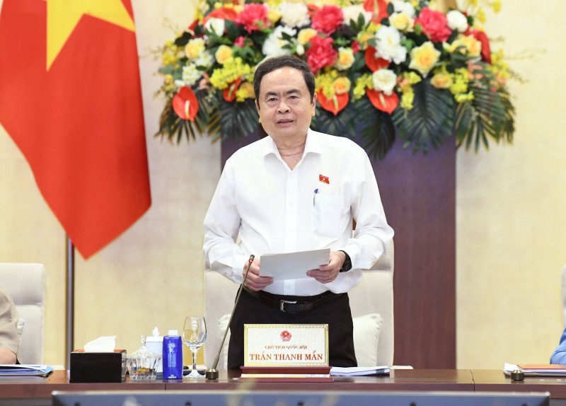 Chủ tịch Quốc hội Trần Thanh Mẫn phát biểu khai mạc phiên họp lần thứ 47 của UBTVQH.
