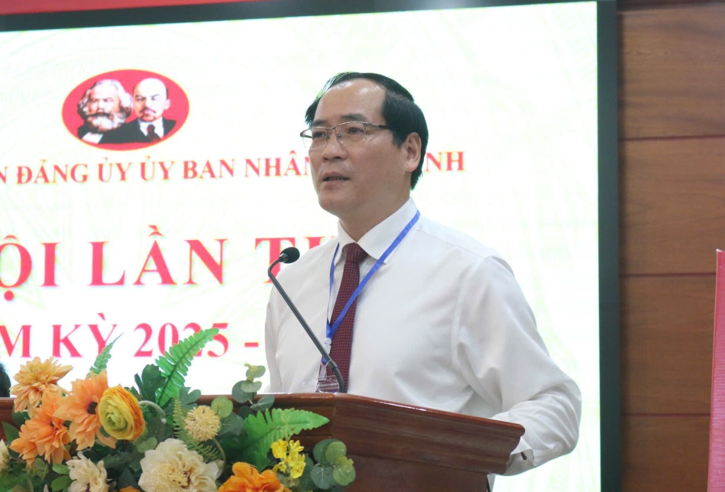 Đồng chí Dương Xuân Huyên, Ủy viên Ban Thường vụ Tỉnh ủy, Phó Bí thư Thường trực Đảng ủy UBND tỉnh, Phó Chủ tịch Thường trực UBND tỉnh phát biểu chỉ đạo Đại hội