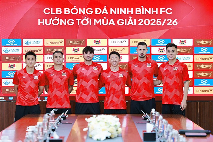 Những tân binh đáng chú ý của CLB Ninh Bình. Ảnh: Ninh Bình FC
