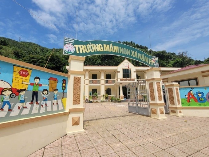 Trường Mầm non Nậm Pì, Nậm Nhùn, Lai Châu. Ảnh: TTXVN