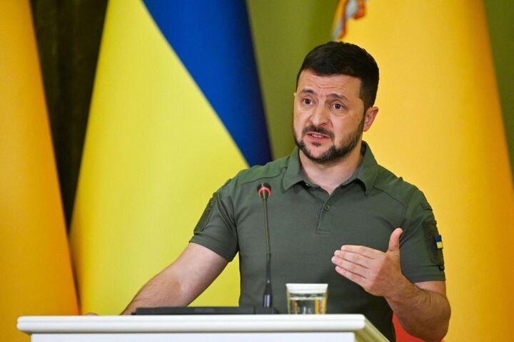 Tổng thống Ukraine Volodymyr Zelensky.