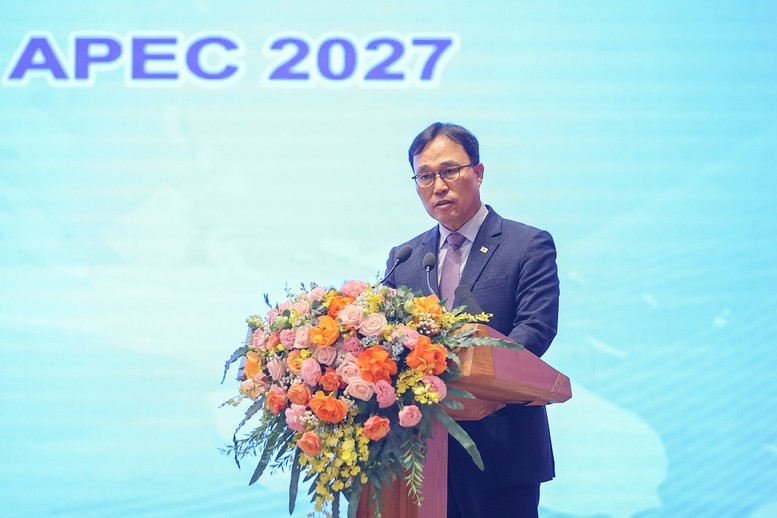 Đai sứ Hàn Quốc tại Việt Nam - đại diện chủ nhà APEC 2025 phát biểu - Ảnh: VGP/Nhật Bắc