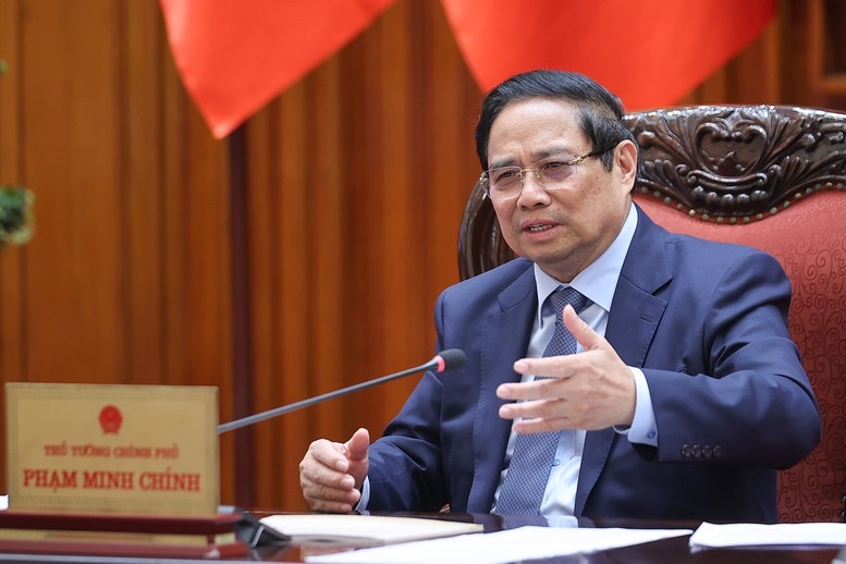 Thủ tướng nhấn mạnh yêu cầu tổ chức triển lãm thành công với chất lượng tốt nhất, xứng tầm 80 năm - Ảnh: VGP/Nhật Bắc