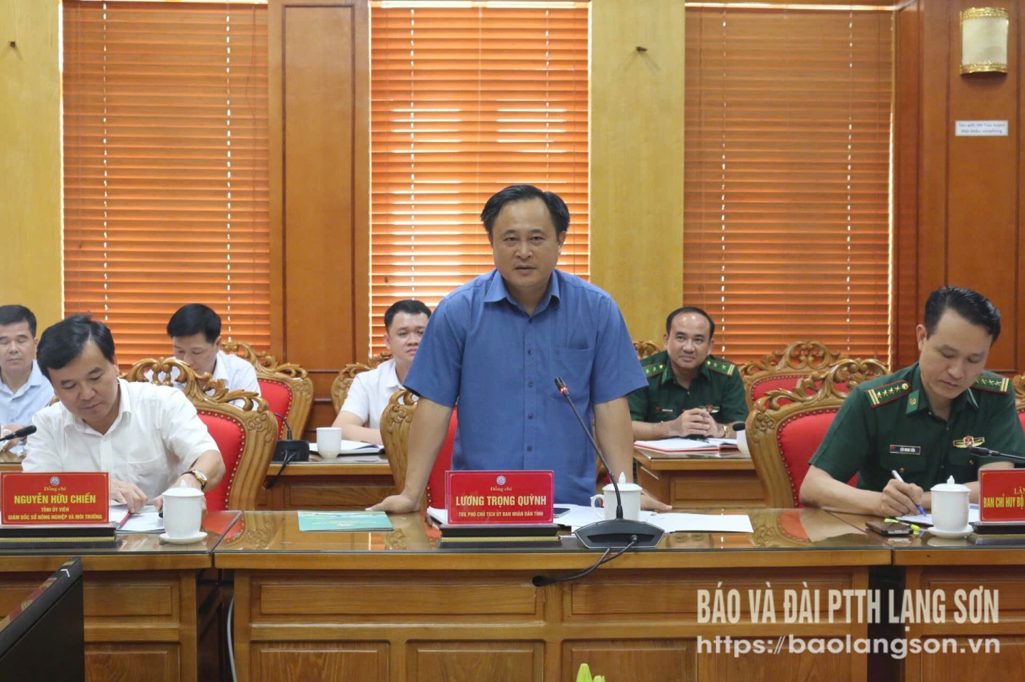 Đồng chí Phó Chủ tịch UBND tỉnh phát biểu tại buổi làm việc