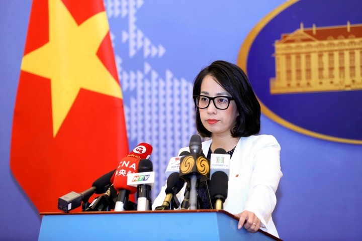 Người Phát ngôn Bộ Ngoại giao Phạm Thu Hằng.