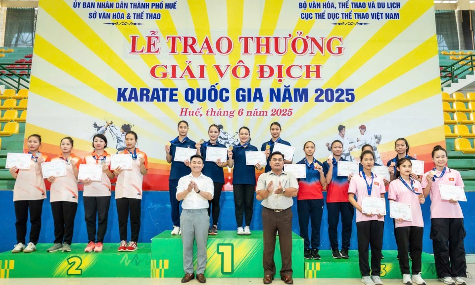Vận động viên Lạng Sơn đoạt huy chương tại Giải vô địch Karate quốc gia năm 2025