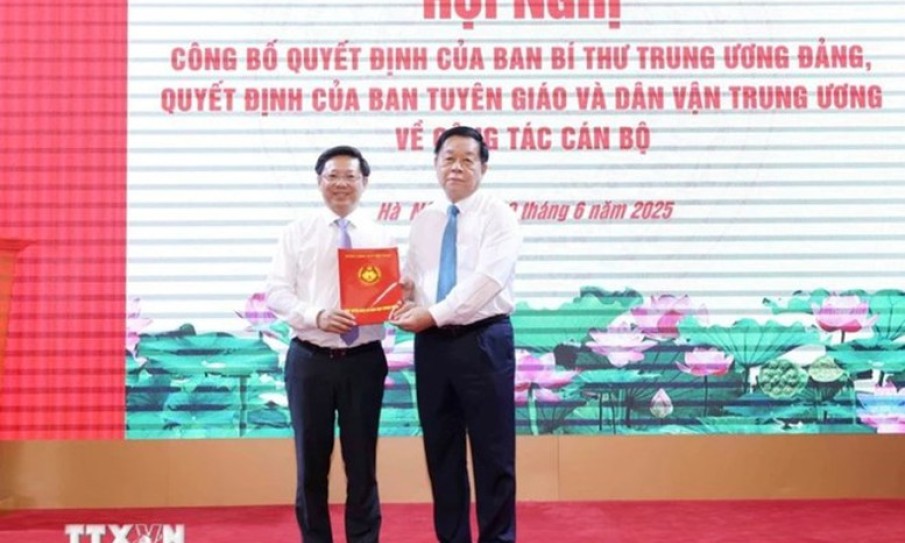 Điều động, bổ nhiệm ông Trần Thanh Lâm giữ chức Phó Trưởng Ban Tuyên giáo và Dân vận Trung ương
