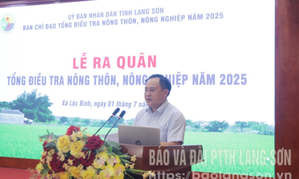 Ra quân Tổng điều tra nông thôn, nông nghiệp năm 2025