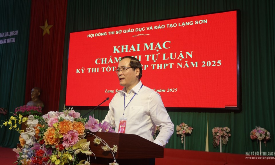 Khai mạc chấm thi tự luận Kỳ thi tốt nghiệp THPT năm 2025