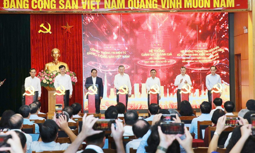 Ra mắt 3 nền tảng ứng dụng phục vụ thực hiện Nghị quyết số 57