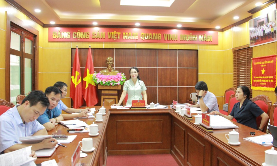 Ban Pháp chế HĐND tỉnh họp thẩm tra một số nội dung trình kỳ họp thường lệ giữa năm 2025