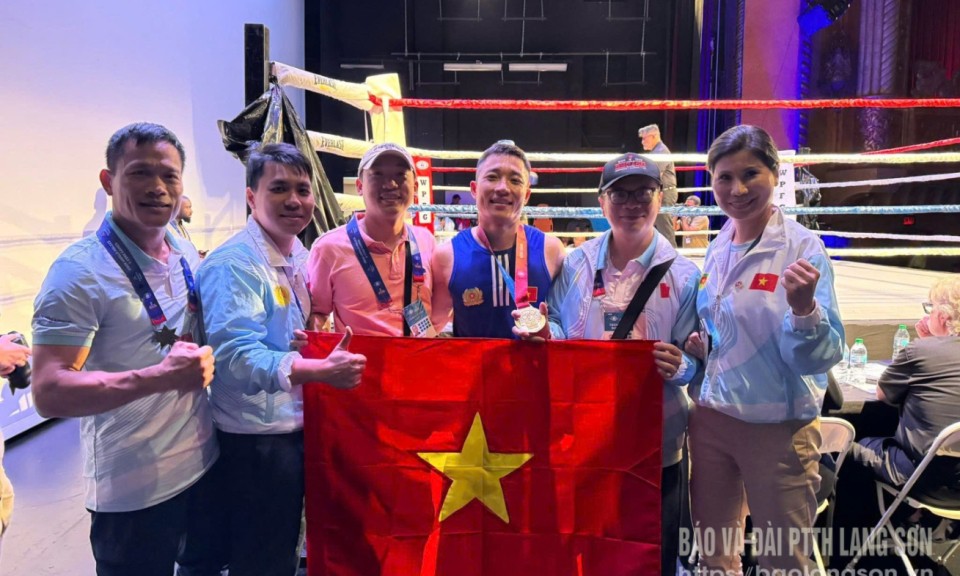 Cán bộ Công an tỉnh Lạng Sơn giành huy chương vàng tại Đại hội Thể thao Cảnh sát và Lính cứu hoả thế giới 2025