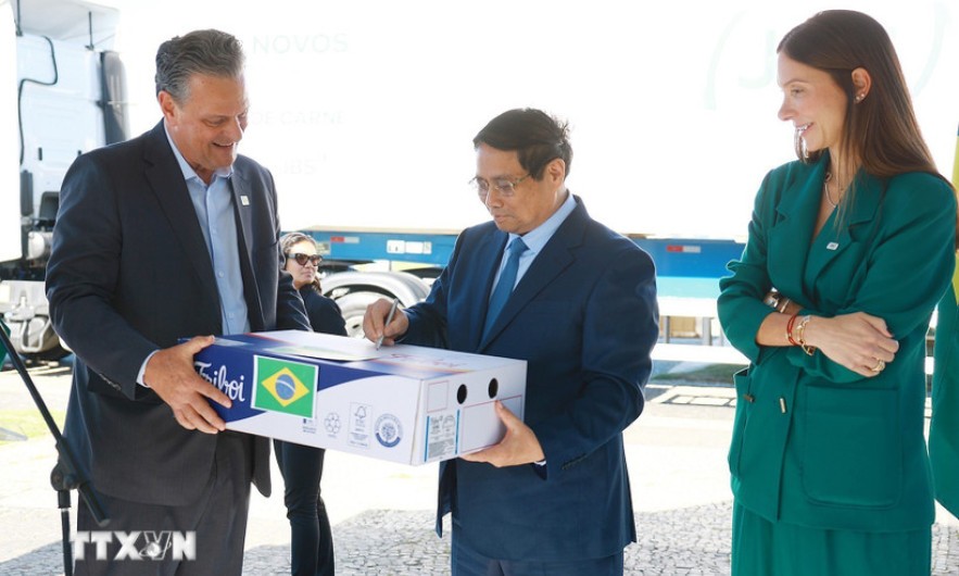 Thủ tướng Phạm Minh Chính tiếp Bộ trưởng Nông nghiệp Brazil