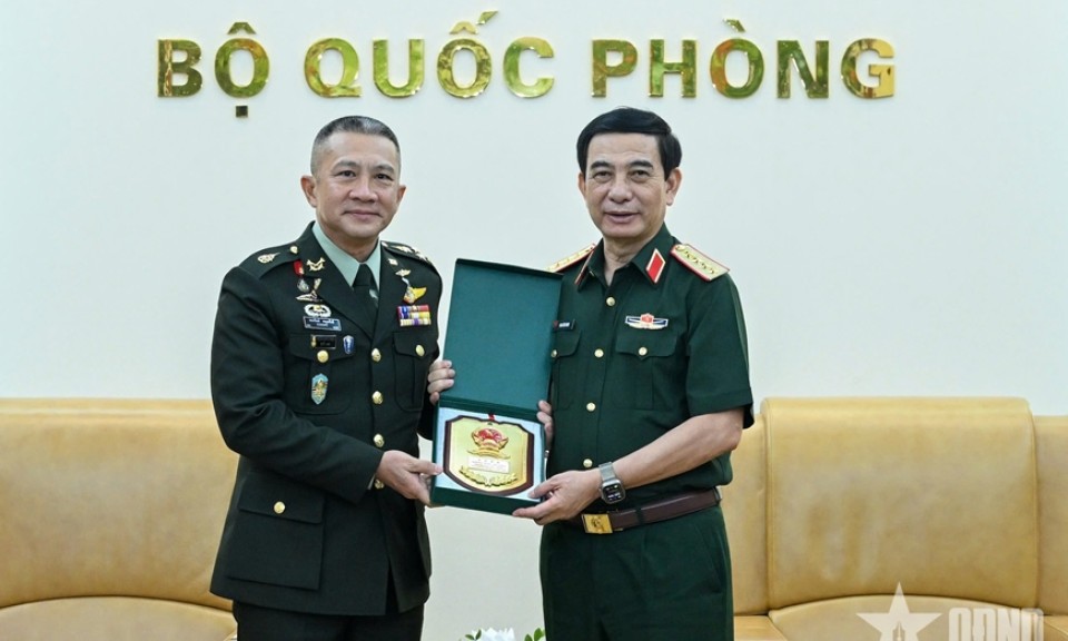 Đại tướng Phan Văn Giang tiếp Tư lệnh Lực lượng Quốc phòng Thái Lan