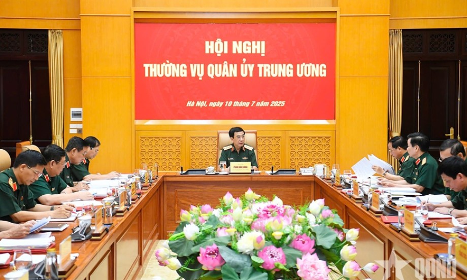 Thường vụ Quân ủy Trung ương cho ý kiến vào dự thảo văn kiện Đại hội đại biểu Đảng bộ Quân đội lần thứ XII