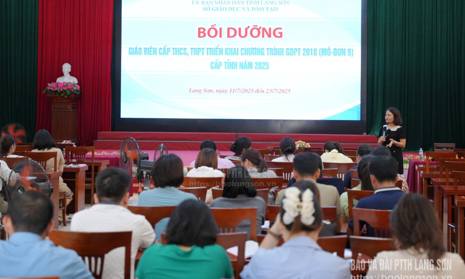 Sở Giáo dục và Đào tạo tổ chức bồi dưỡng Module 9