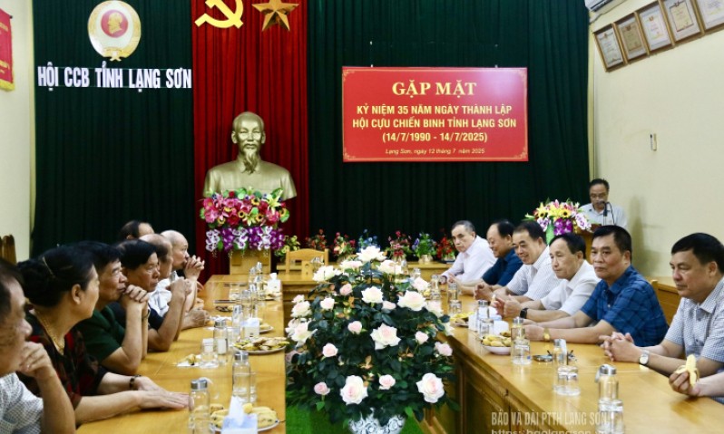 Gặp mặt kỷ niệm 35 năm Ngày thành lập Hội Cựu chiến binh tỉnh