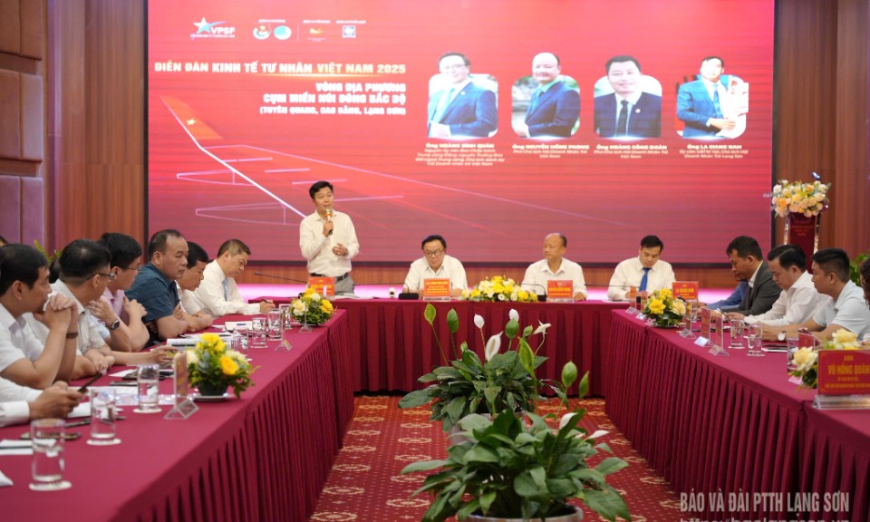 Diễn đàn Kinh tế tư nhân Việt Nam 2025 cụm miền núi Đông Bắc Bộ