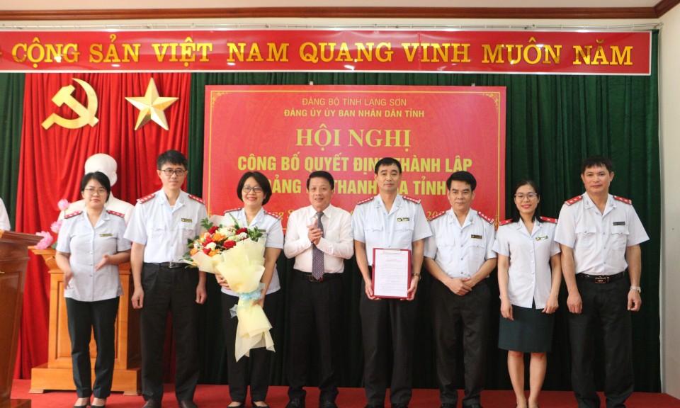 Công bố Quyết định thành lập Đảng bộ Thanh tra tỉnh