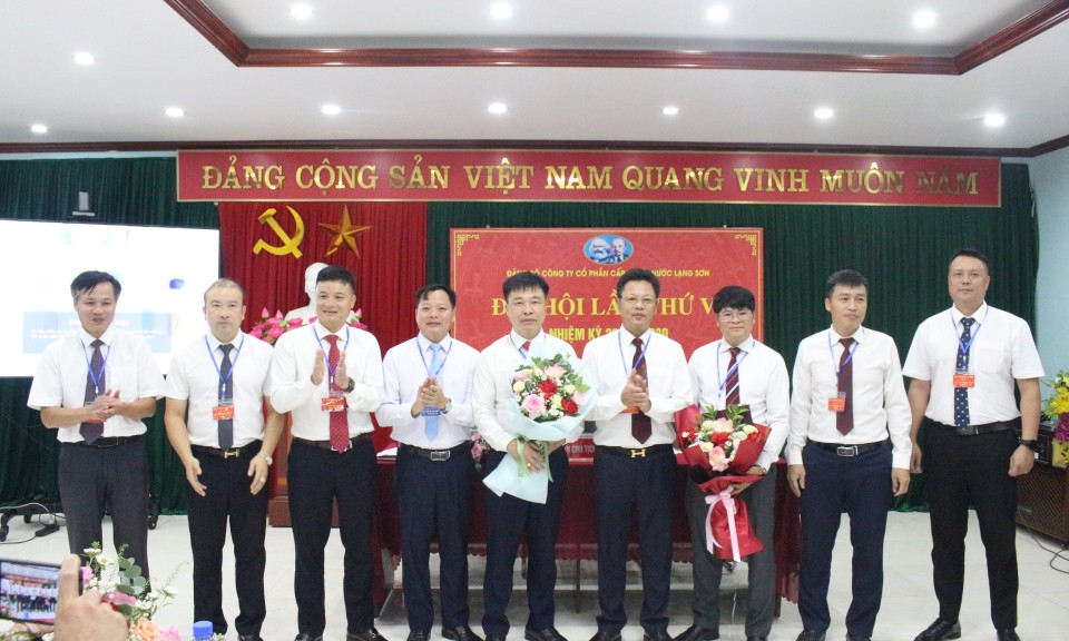 Đại hội lần thứ VI Đảng bộ Công ty Cổ phần Cấp thoát nước Lạng Sơn
