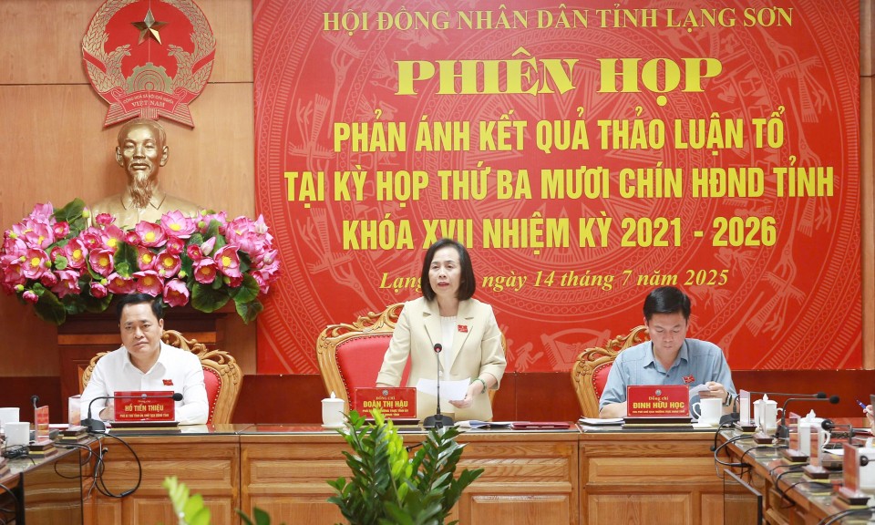 Kỳ họp thứ 39, HĐND tỉnh khóa XVII: Phiên họp phản ánh kết quả thảo luận tổ