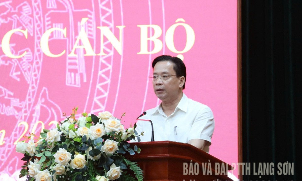 Ban Chấp hành Đảng bộ tỉnh tổ chức hội nghị chuyên đề về công tác cán bộ 