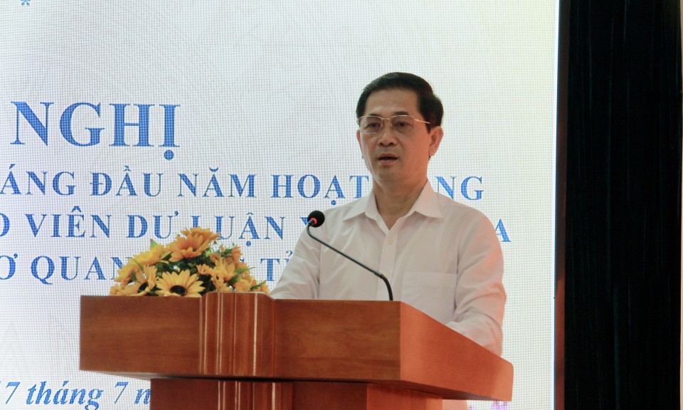 Đảng ủy Các cơ quan Đảng tỉnh: Sơ kết 6 tháng đầu năm hoạt động Ban Chỉ đạo 35, báo cáo viên dư luận xã hội