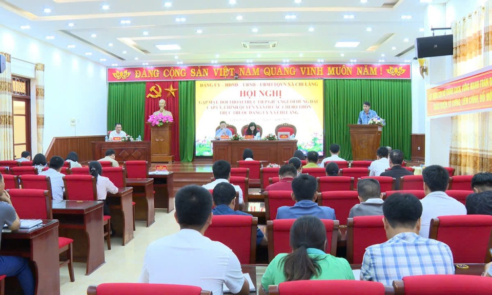 Xã Chi Lăng tổ chức hội nghị đối thoại trực tiếp