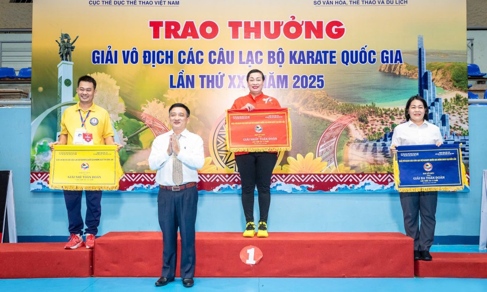 Đoàn Lạng Sơn đoạt 7 huy chương tại Giải vô địch các câu lạc bộ Karate quốc gia