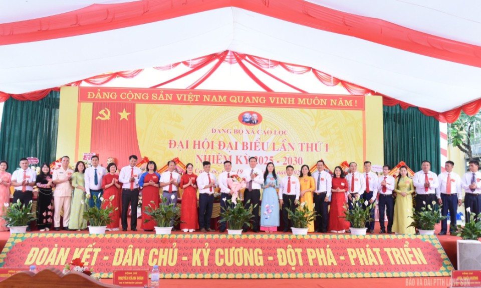 Đại hội Đảng bộ xã Cao Lộc nhiệm kỳ 2025 - 2030