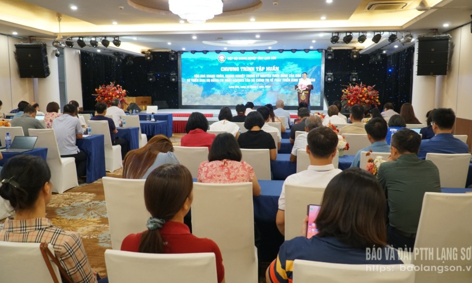 Gần 100 đại biểu tham dự tập huấn về văn hóa doanh nghiệp và phát triển kinh tế tư nhân
