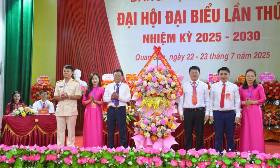  Đảng bộ xã Quan Sơn tổ chức đại hội nhiệm kỳ 2025 - 2030
