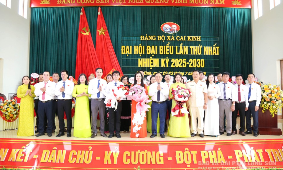 Đại hội Đại biểu Đảng bộ xã Cai Kinh lần thứ nhất, nhiệm kỳ 2025 - 2030