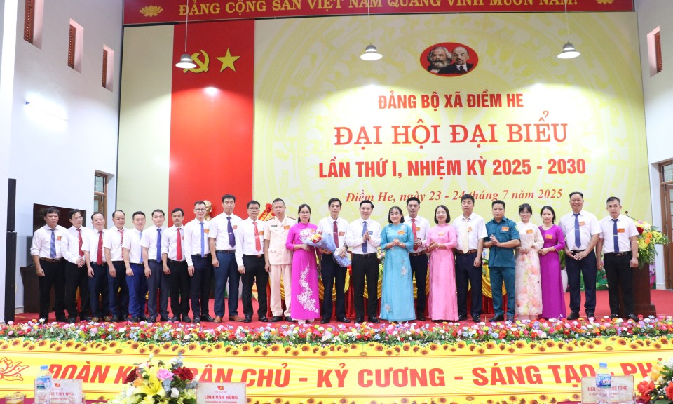 Đại hội Đại biểu Đảng bộ xã Điềm He lần thứ I, nhiệm kỳ 2025 – 2030