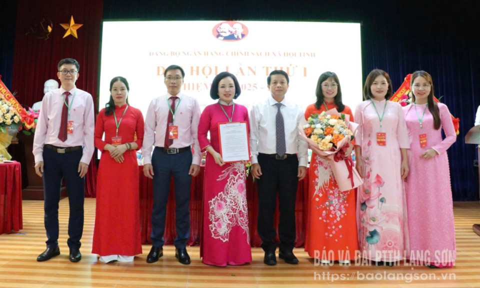 Đại hội Đảng bộ Ngân hàng Chính sách xã hội tỉnh lần thứ I, nhiệm kỳ 2025 - 2030