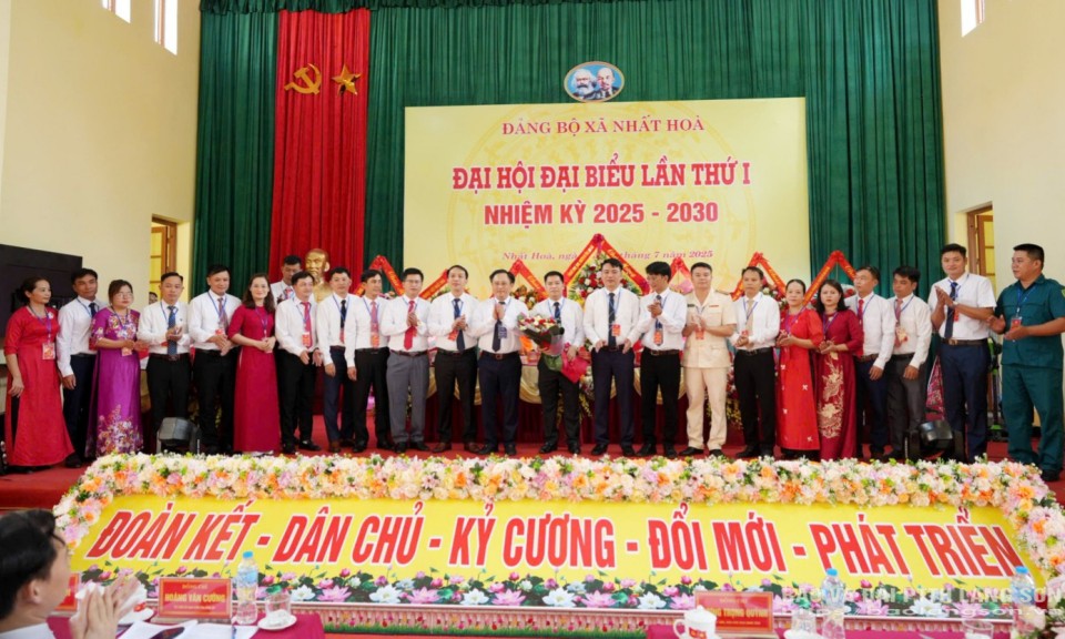 Đại hội Đại biểu Đảng bộ xã Nhất Hòa lần thứ I nhiệm kỳ 2025 - 2030 thành công tốt đẹp
