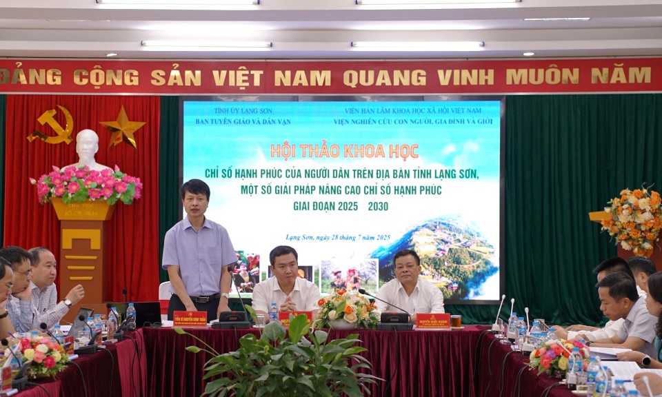  Kỳ vọng bộ tiêu chí đánh giá chỉ số hạnh phúc sẽ sớm được hoàn thiện và ban hành, làm cơ sở định hướng cho các chính sách của tỉnh