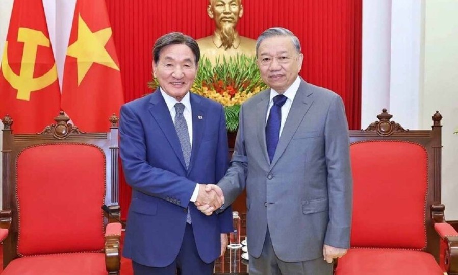 Tổng Bí thư Tô Lâm tiếp Đặc phái viên Tổng thống Hàn Quốc