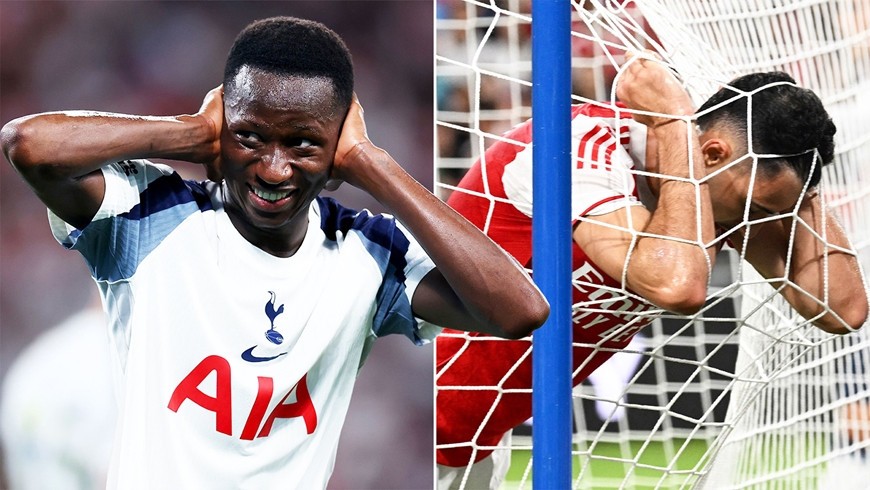 Tottenham đánh bại Arsenal 1-0 trong trận giao hữu tối 31-7. Ảnh: The Sun