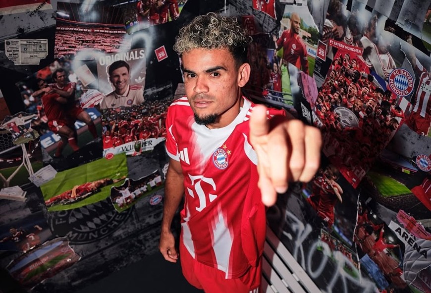Luis Diaz chính thức khoác áo Bayern Munich. Ảnh: MPN Indonesia