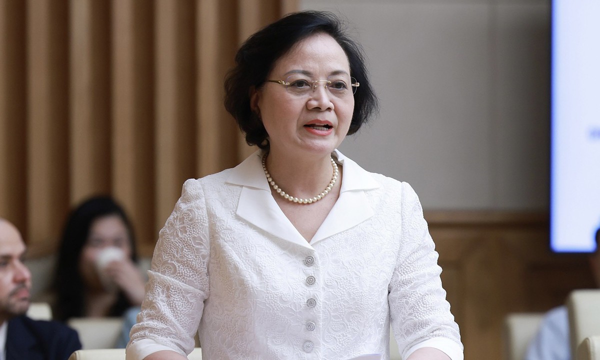 Bộ trưởng Nội vụ Phạm Thị Thanh Trà. (Ảnh: TTXVN)