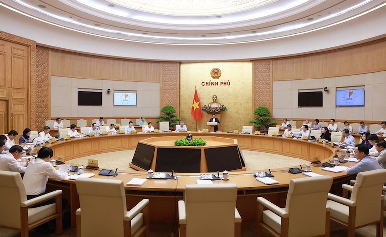 Thủ tướng Chính phủ Phạm Minh Chính chủ trì phiên họp chuyên đề xây dựng pháp luật tháng 7/2025.