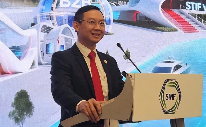 Đại sứ Việt Nam tại Singapore Trần Phước Anh phát biểu.