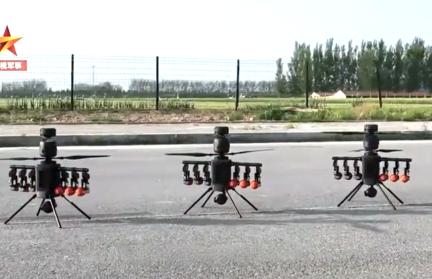 UAV Black Bee trong phóng sự của Đài Truyền hình Trung ương Trung Quốc (CCTV). Ảnh chụp màn hình: CCTV